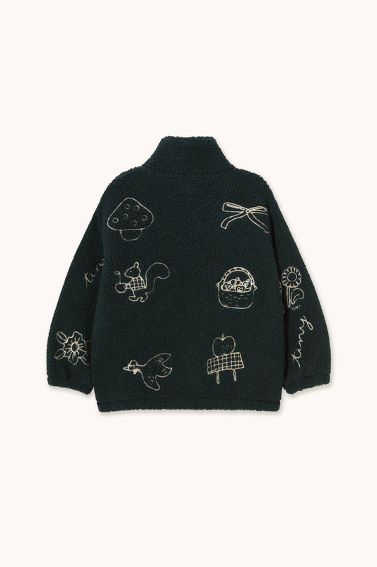 [TINYCOTTONS]Tiny Apples Sherpa Jacket - Ink Blue