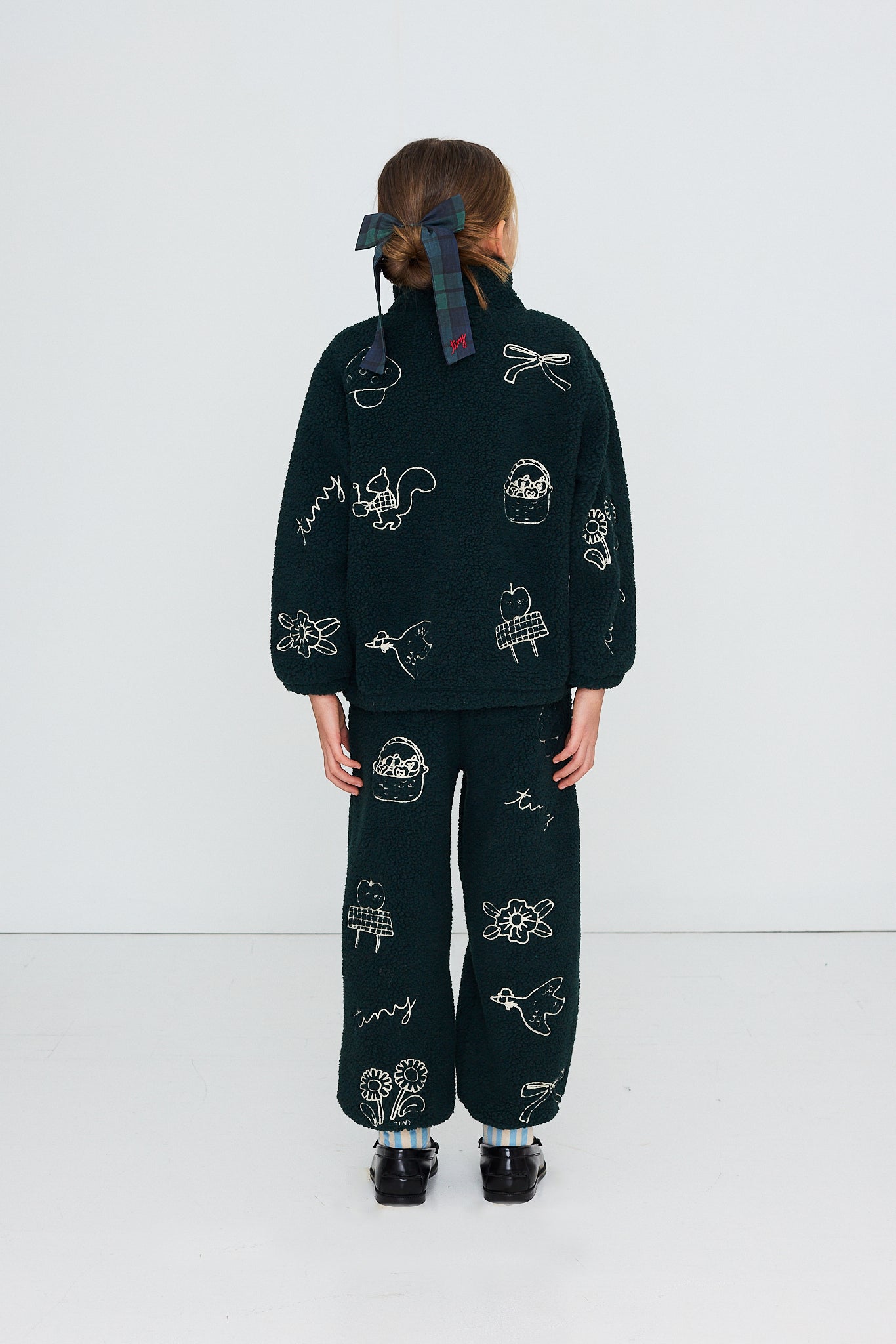 [TINYCOTTONS]Tiny Apples Sherpa Jacket - Ink Blue