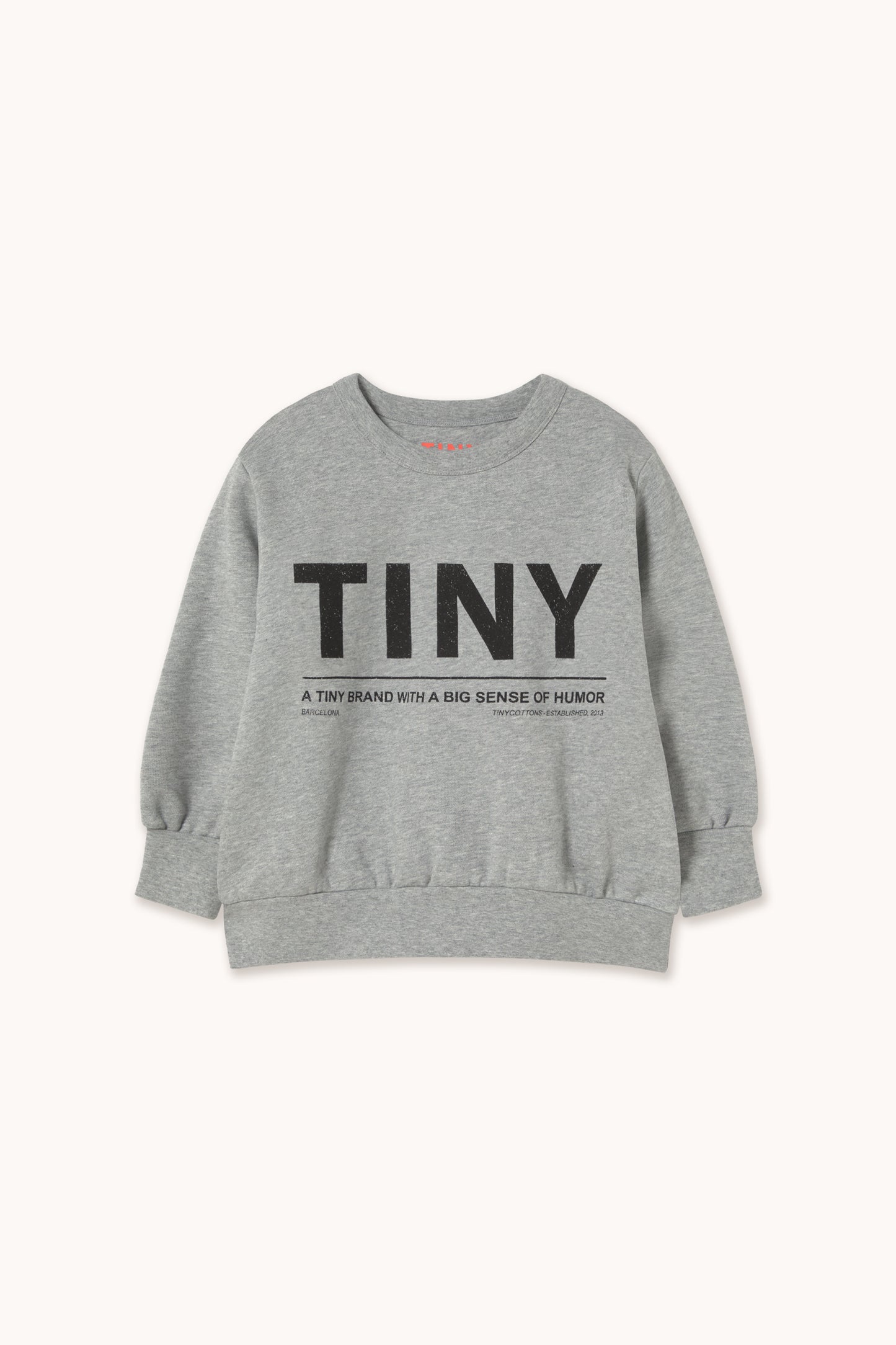 [Tinycottons]Tiny Logo Sweatshirt - Medium Grey Geather