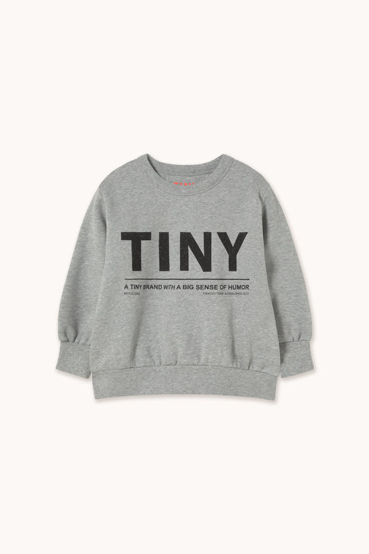[Tinycottons]Tiny Logo Sweatshirt - Medium Grey Geather