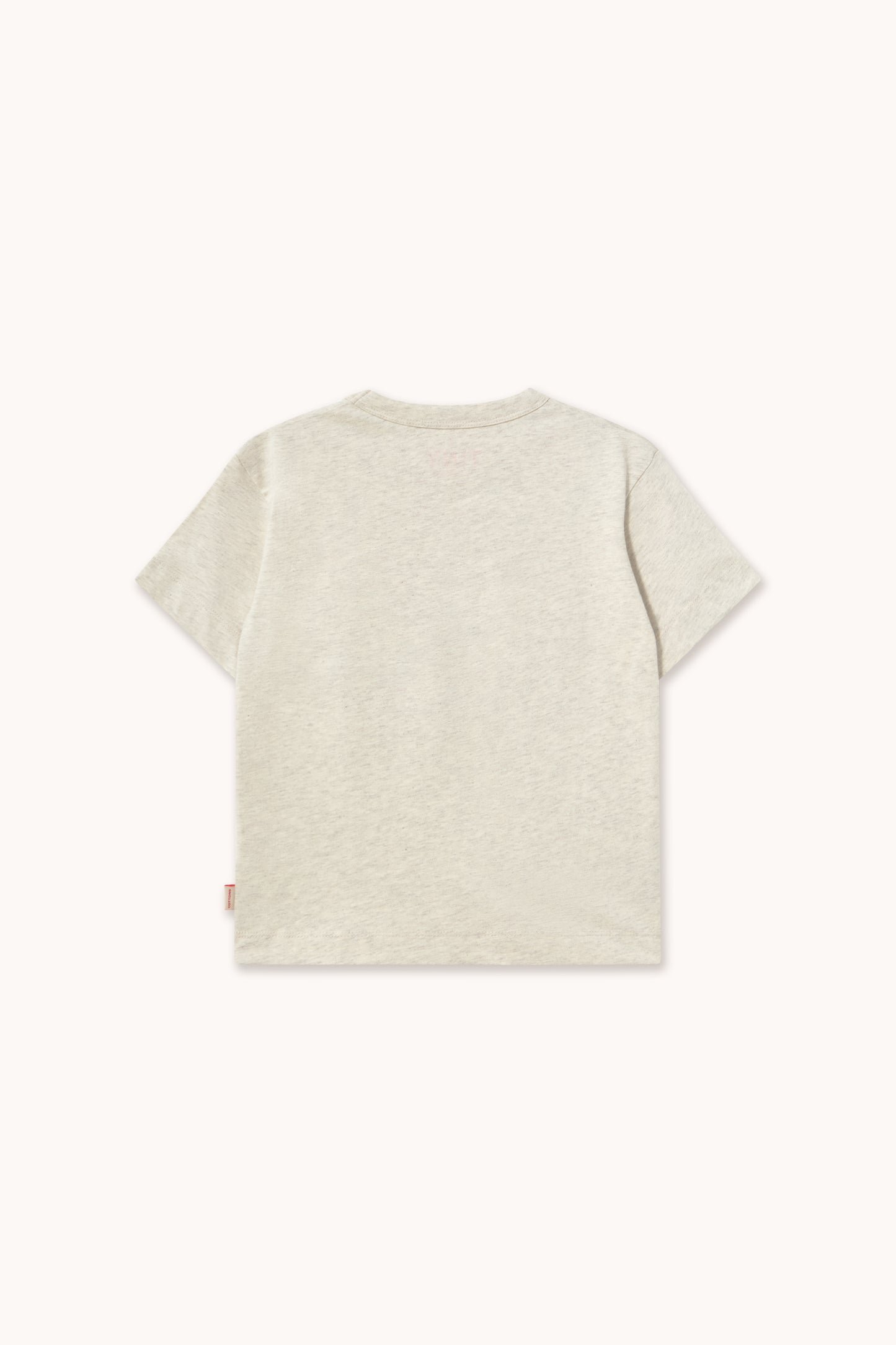 [TINYCOTTONS]Curly Dog Graphic Tee - Cream Heather