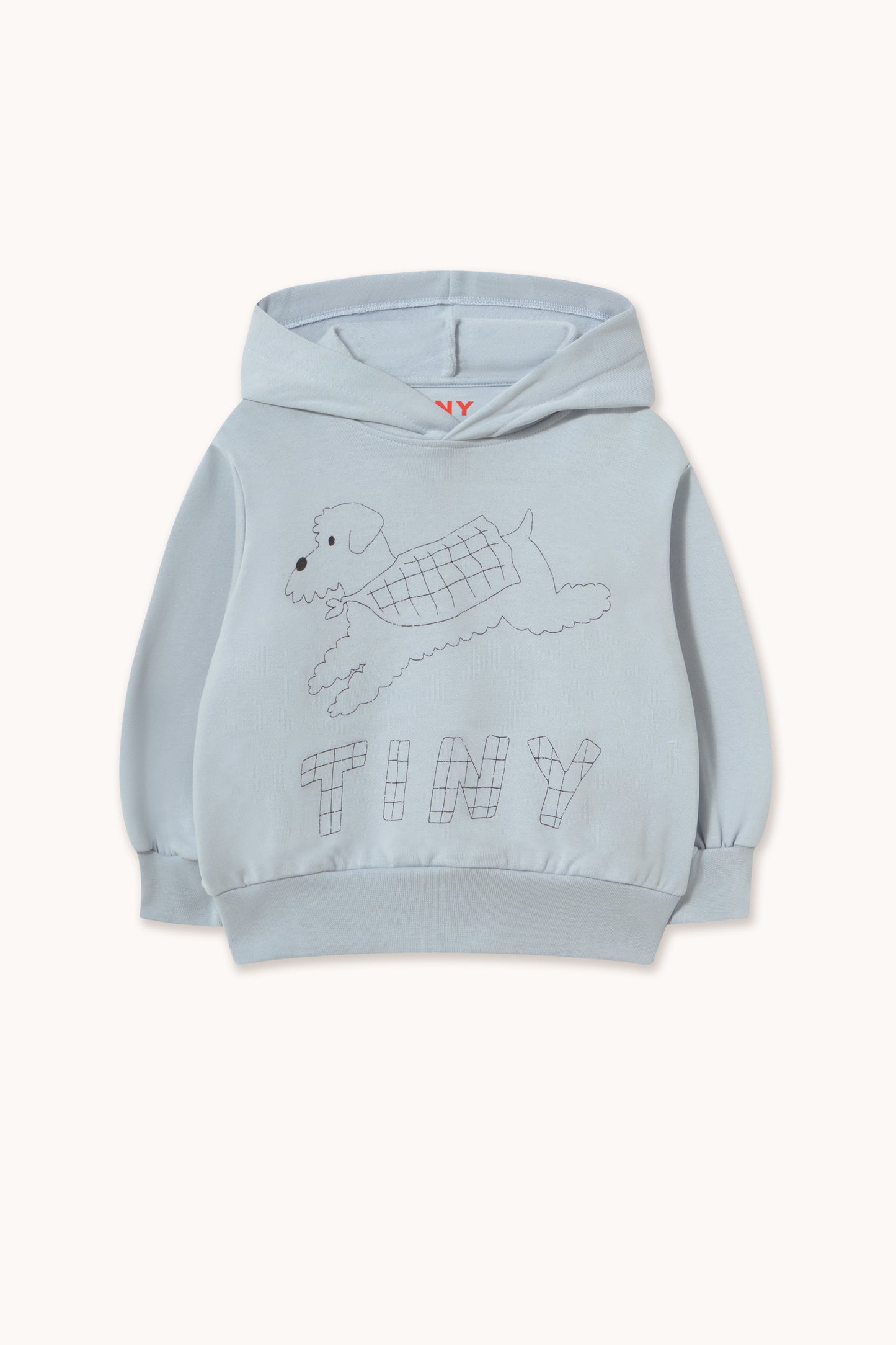 [TINYCOTTONS]Jump Dog Graphic Hoodie-Washed Blue
