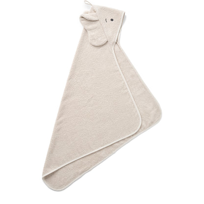 [Liewood] Albert Elephant Hooded Towel-Sandy