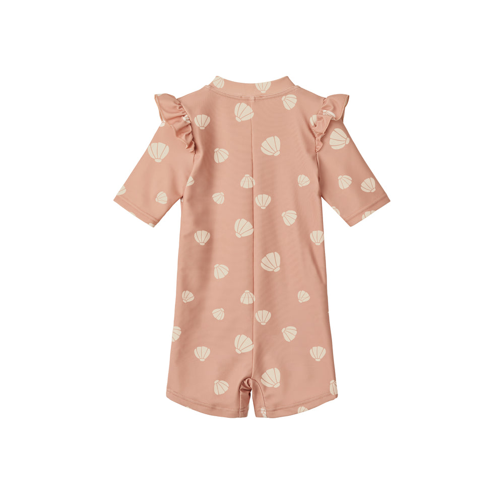 [Liewood] Amel Printed Swim Jumpsuit - Shell / Pale Tuscany