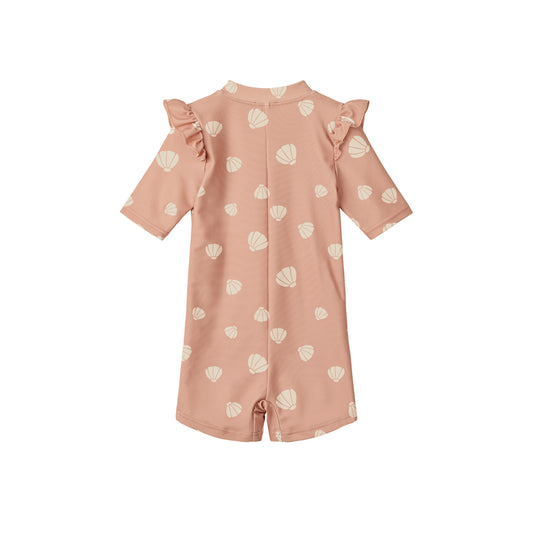 [Liewood] Amel Printed Swim Jumpsuit - Shell / Pale Tuscany