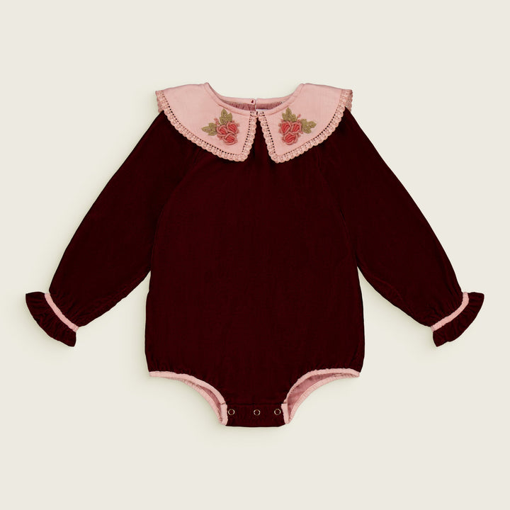 [Bachaa] Angel Romper - Burgundy