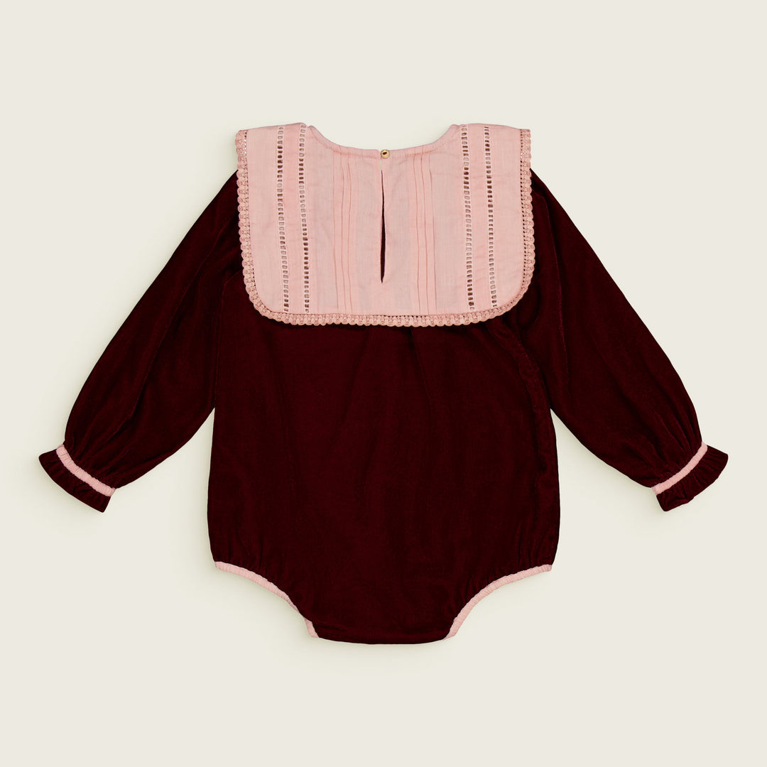 [Bachaa] Angel Romper - Burgundy