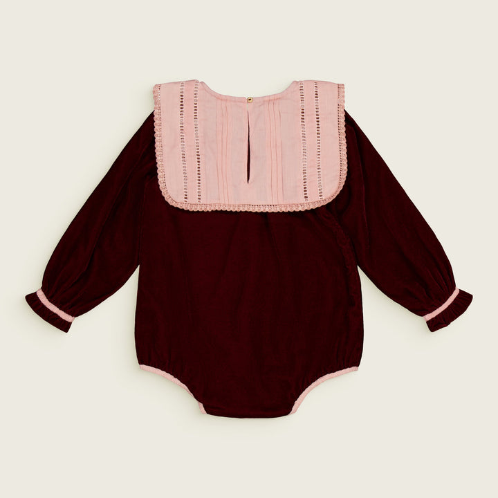 [Bachaa] Angel Romper - Burgundy