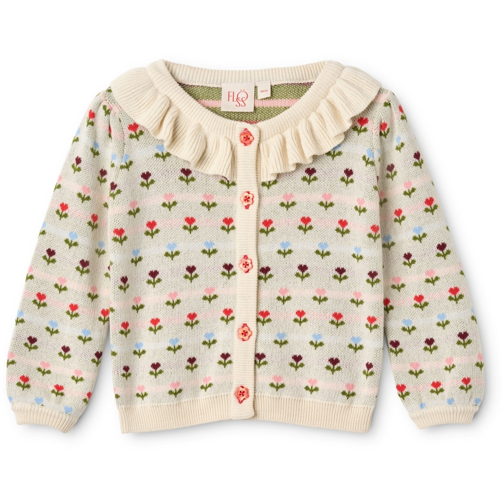 [Floss]Annabelle Cardigan - Cream Multi Floral