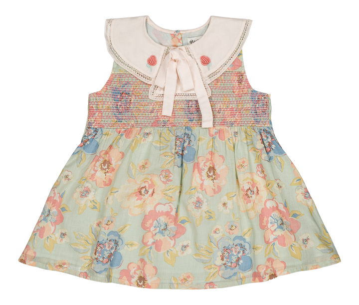 [Bachaa] Aquaverde Blouse & Short Set - Watercolor Print