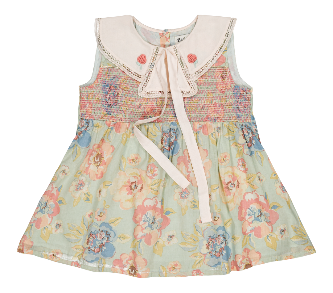 [Bachaa] Aquaverde Blouse & Short Set - Watercolor Print