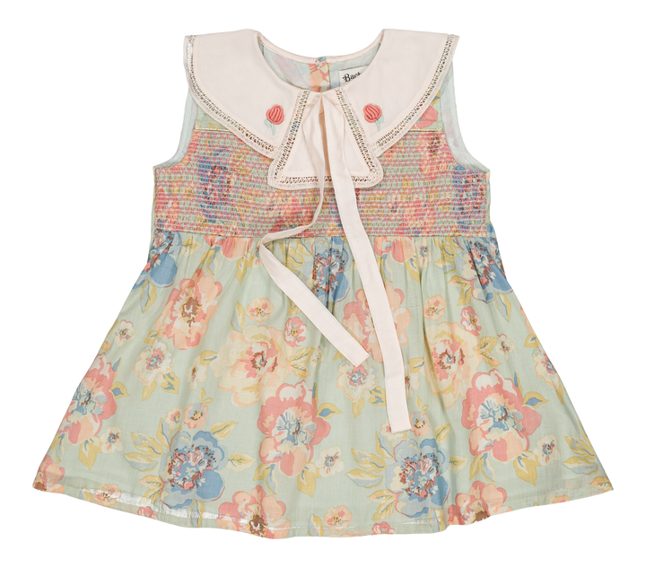 [Bachaa] Aquaverde Blouse & Short Set - Watercolor Print