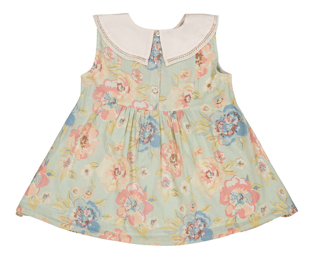 [Bachaa] Aquaverde Blouse & Short Set - Watercolor Print