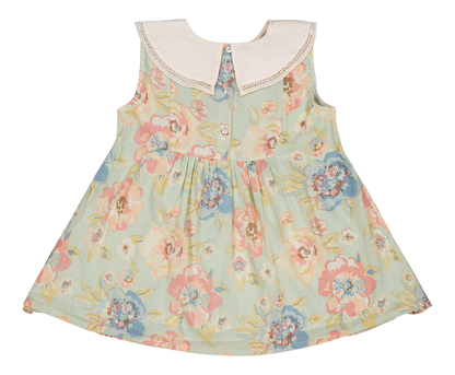 [Bachaa] Aquaverde Blouse & Short Set - Watercolor Print