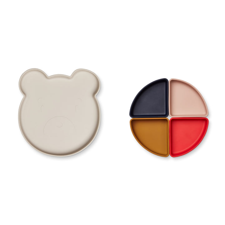 [Liewood] Arne Divider Plate - Mr Bear Multi mix