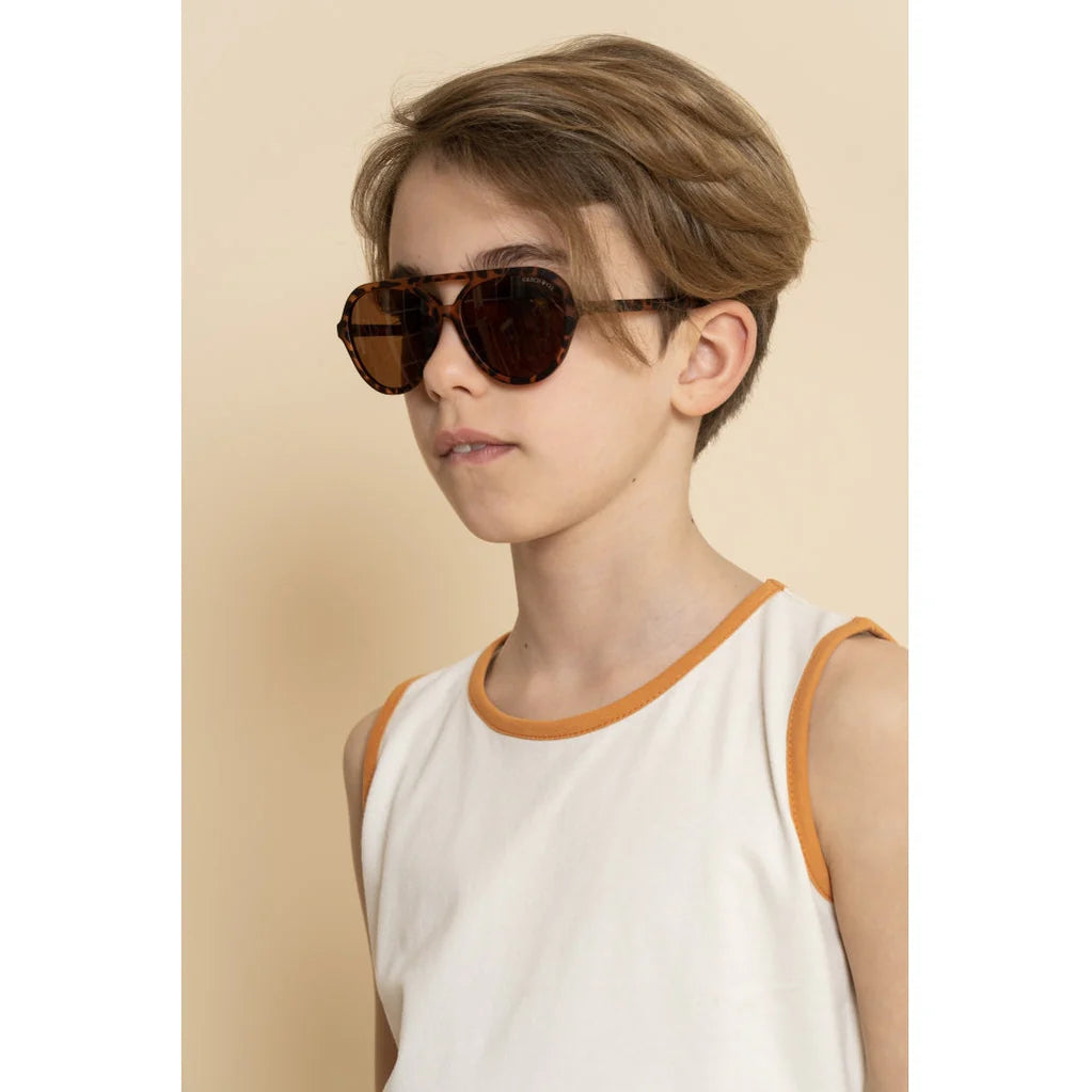 [Grech & Co.][3-8Y]Aviator Polarized Sunglasses - Tortoise