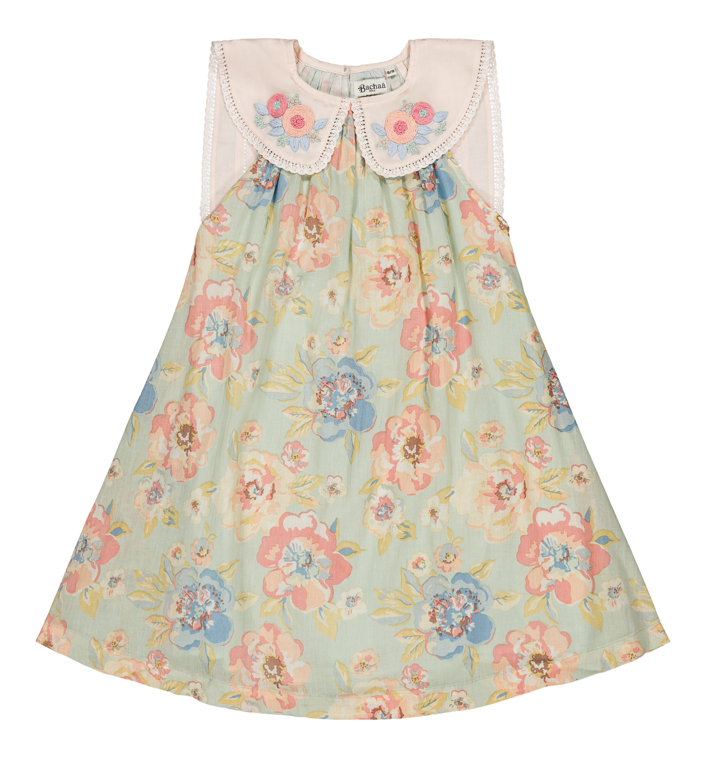 [Bachaa] Azur Robe Dress - Watercolor Print