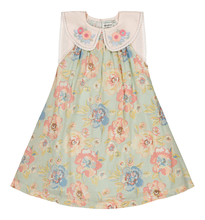 [Bachaa] Azur Robe Dress - Watercolor Print