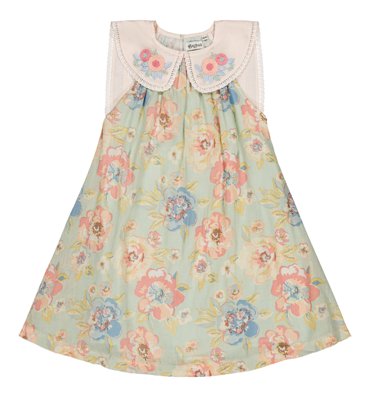 [Bachaa] Azur Robe Dress - Watercolor Print