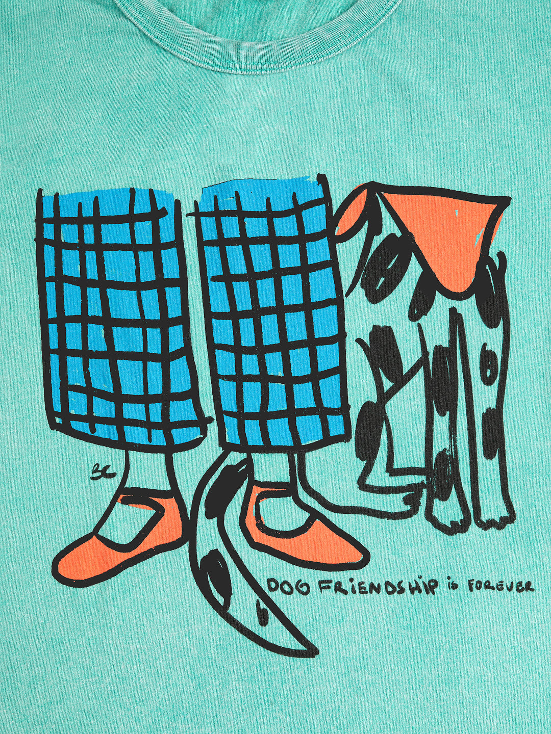 [ Bobo Choses] Dog Friendship T-shirt - Green