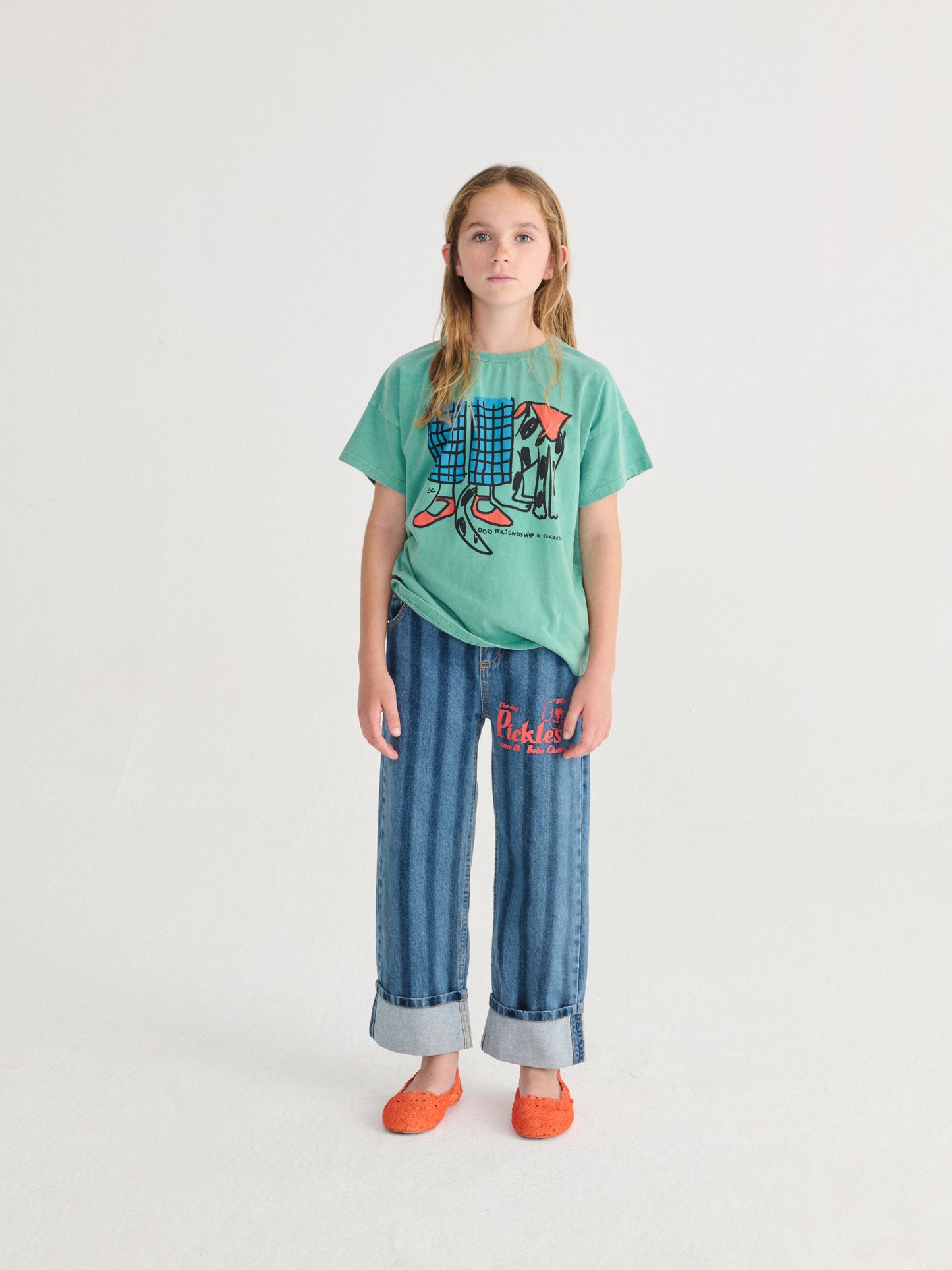 [ Bobo Choses] Dog Friendship T-shirt - Green