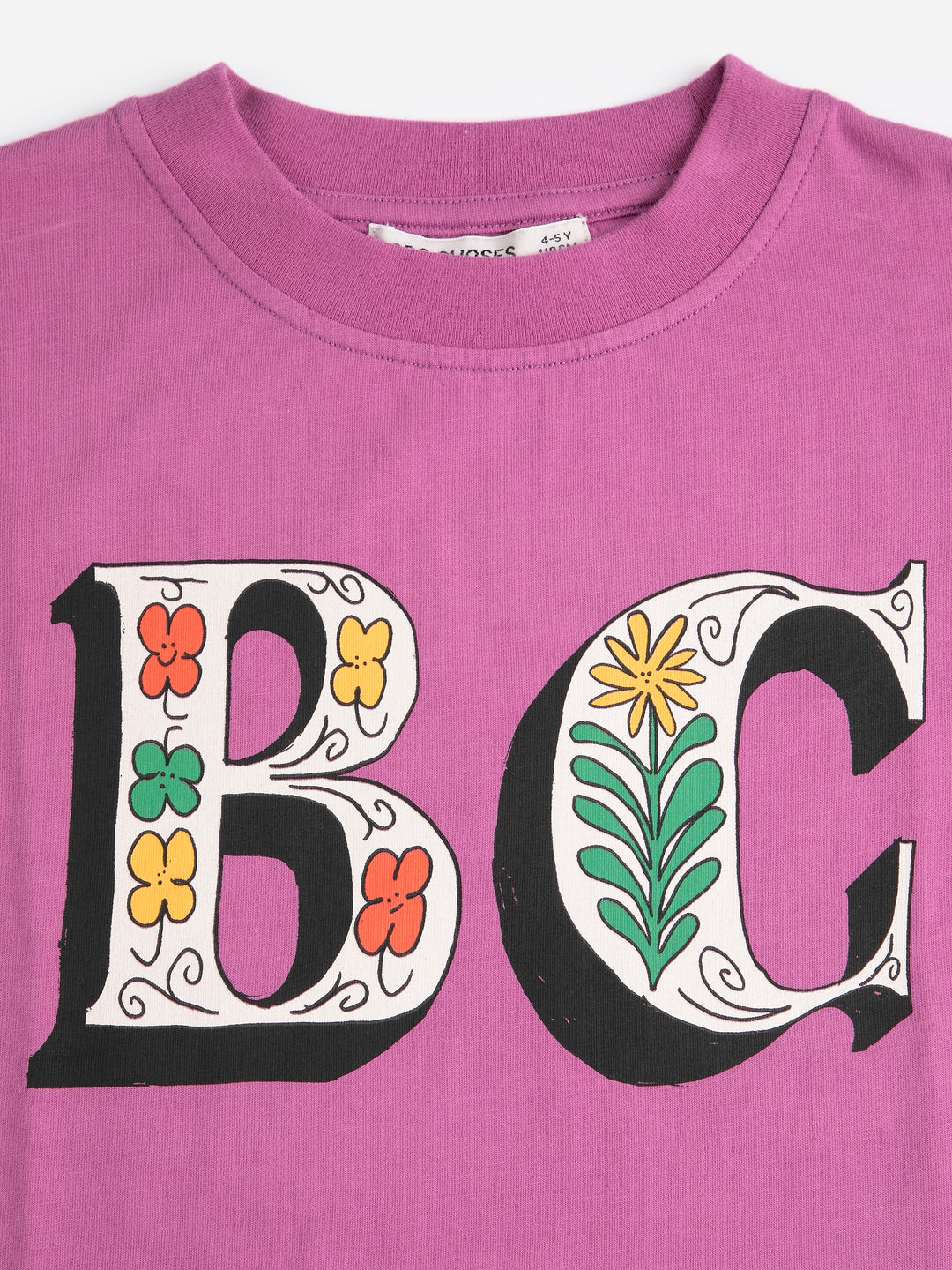 [ Bobo Choses] Spring Letters T-shirt - Purple