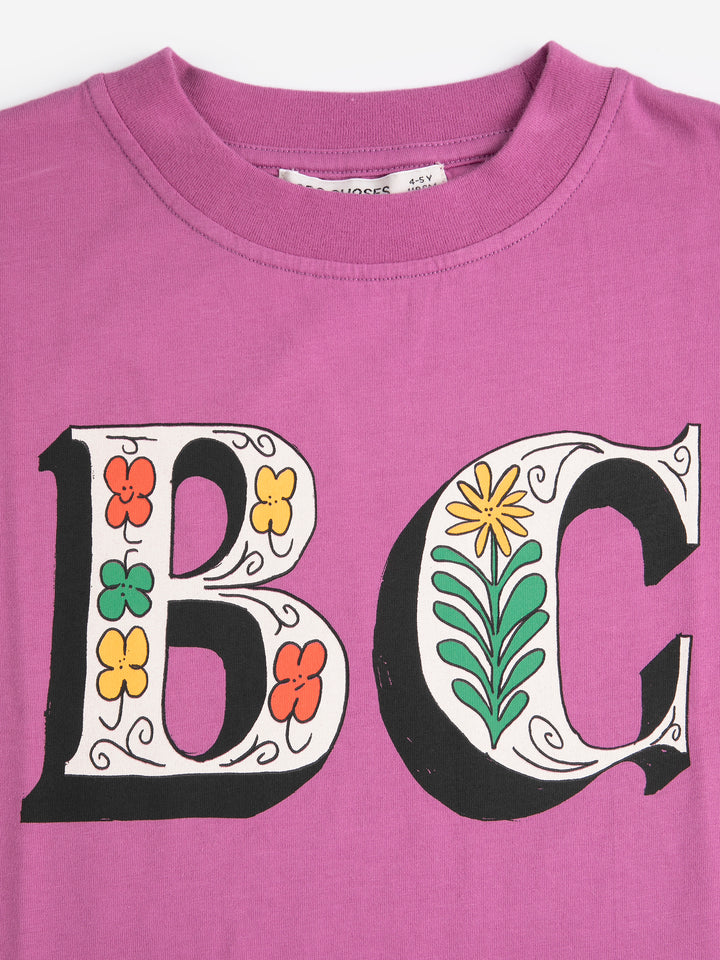 [ Bobo Choses] Spring Letters T-shirt - Purple