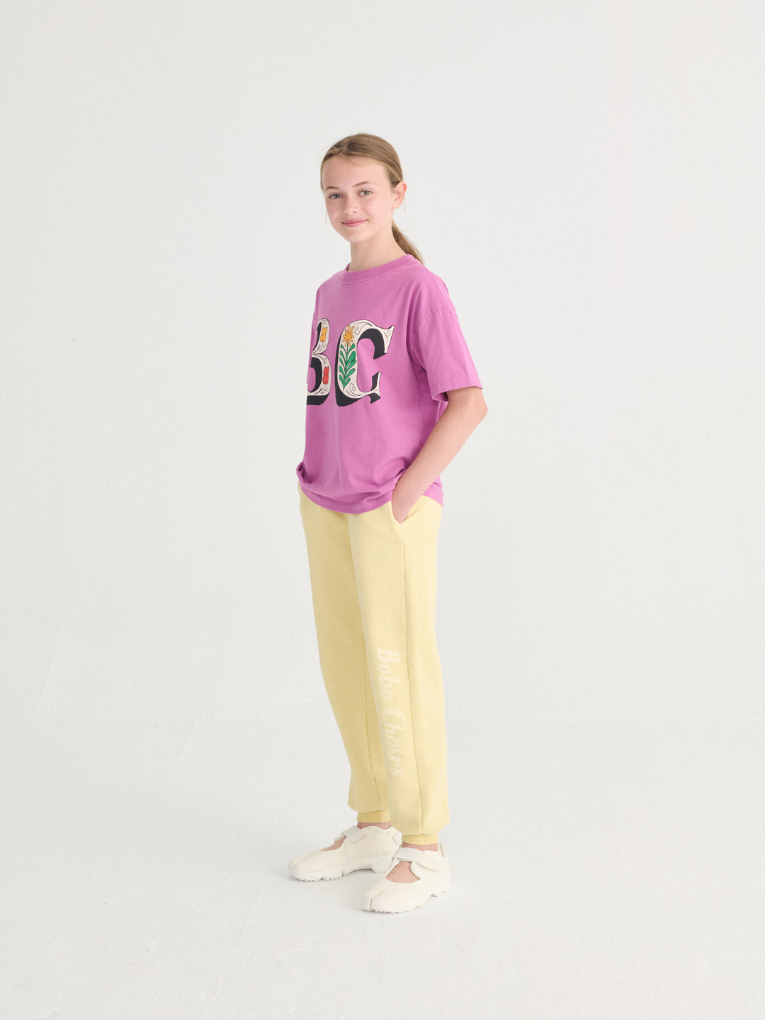 [ Bobo Choses] Spring Letters T-shirt - Purple