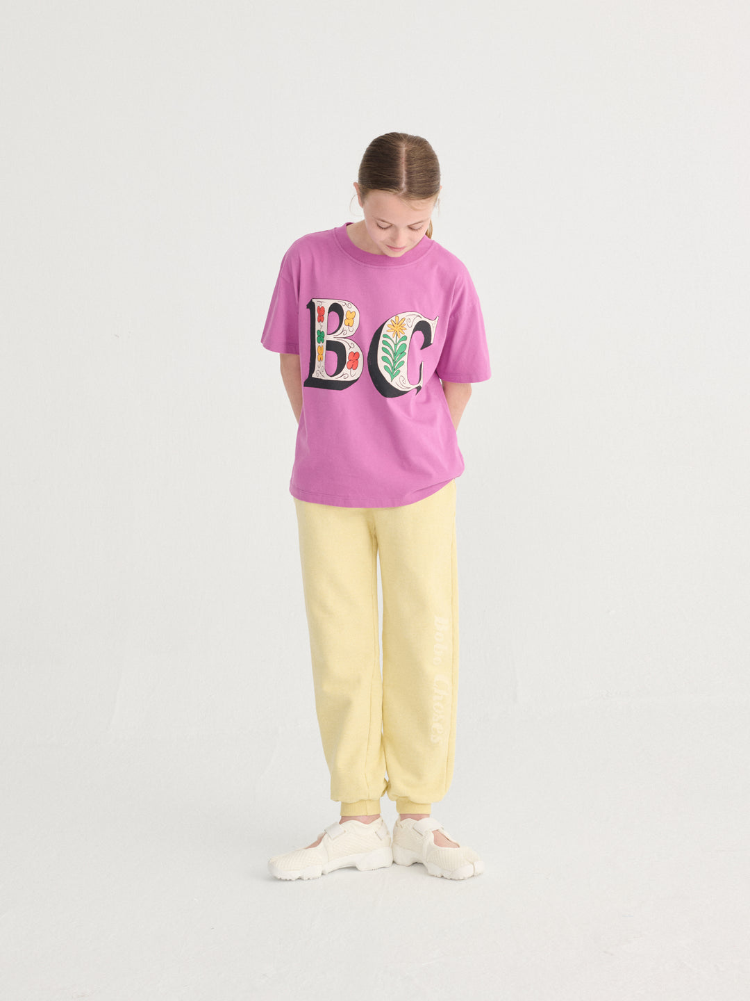 [ Bobo Choses] Spring Letters T-shirt - Purple