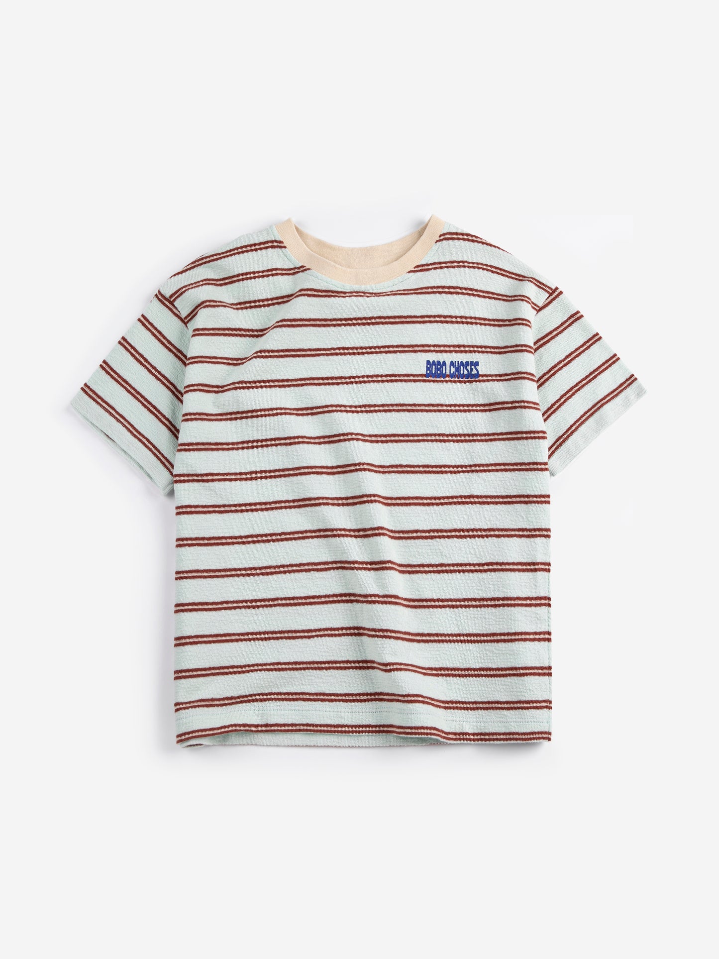 [Bobo Choses] Stripes T-shirt - Light Blue