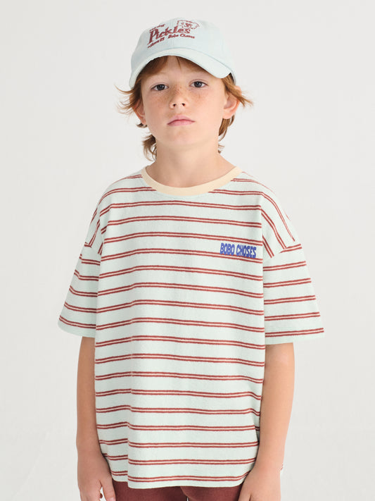 [Bobo Choses] Stripes T-shirt - Light Blue