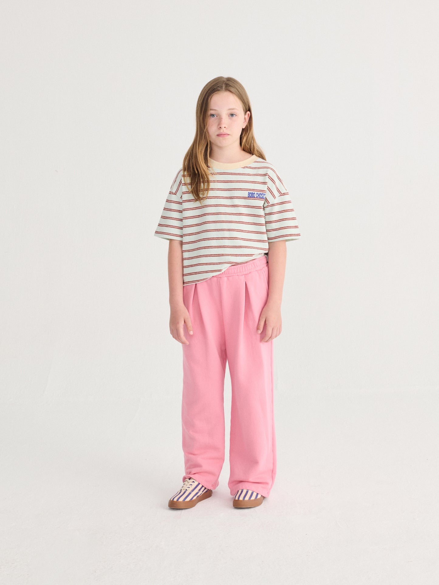 [Bobo Choses] Stripes T-shirt - Light Blue