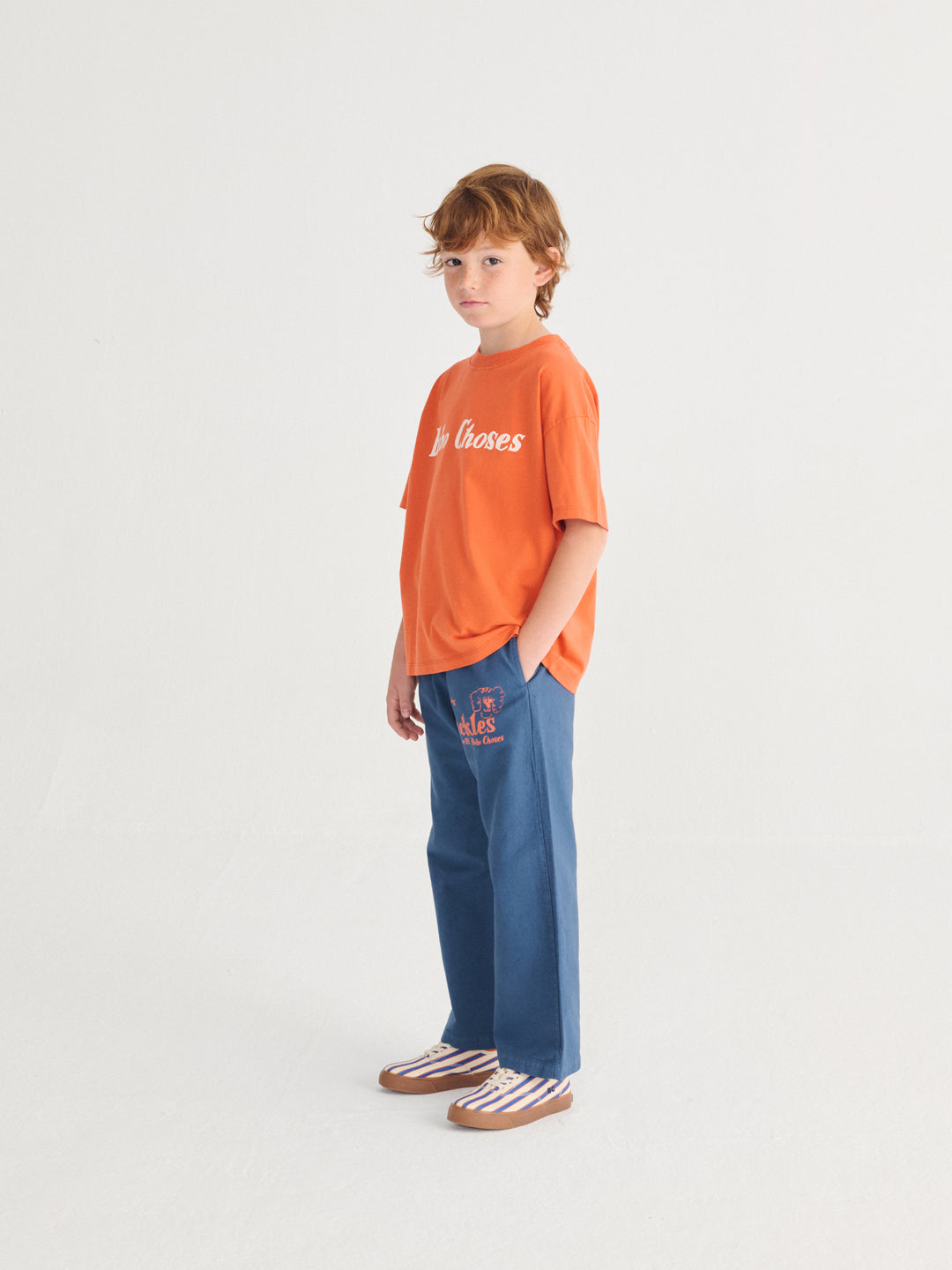 [ Bobo Choses] Pickles The Dog Woven Pants - Navy Blue
