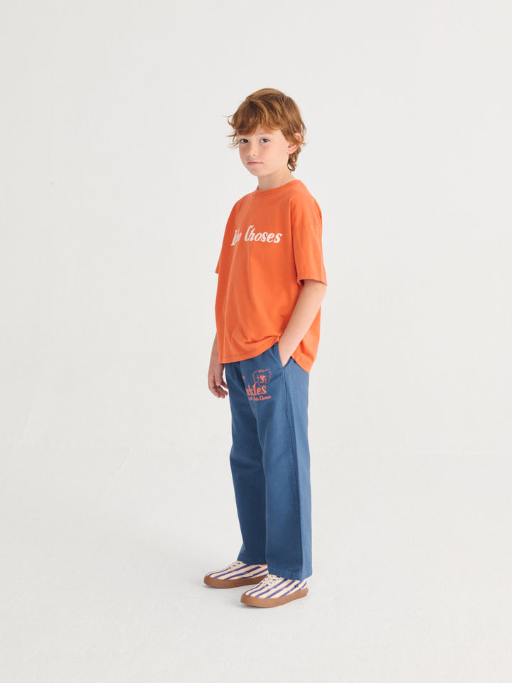 [ Bobo Choses] Pickles The Dog Woven Pants - Navy Blue