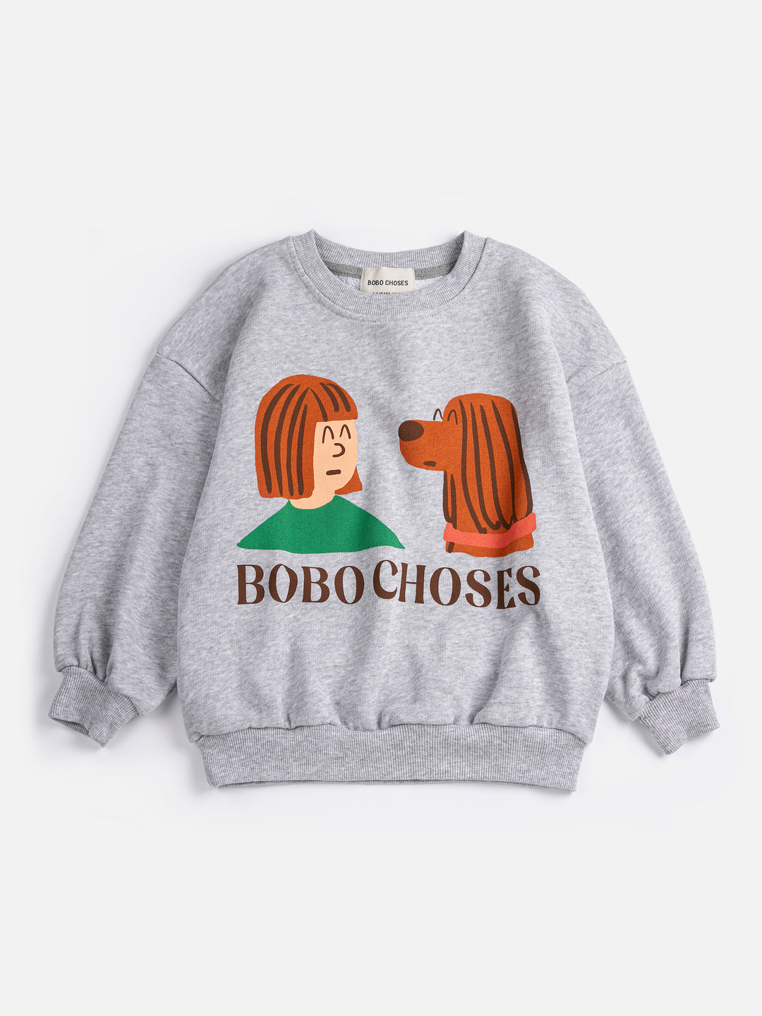 [ Bobo Choses] Friends In A Pickle sweatshirt - Heather Grey