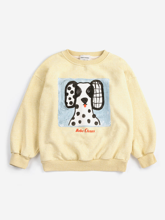 [ Bobo Choses] Van Dog sweatshirt - Yellow