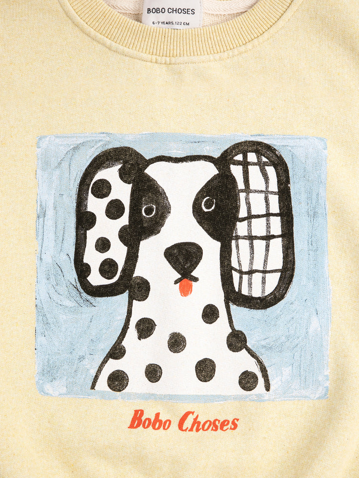 [ Bobo Choses] Van Dog sweatshirt - Yellow
