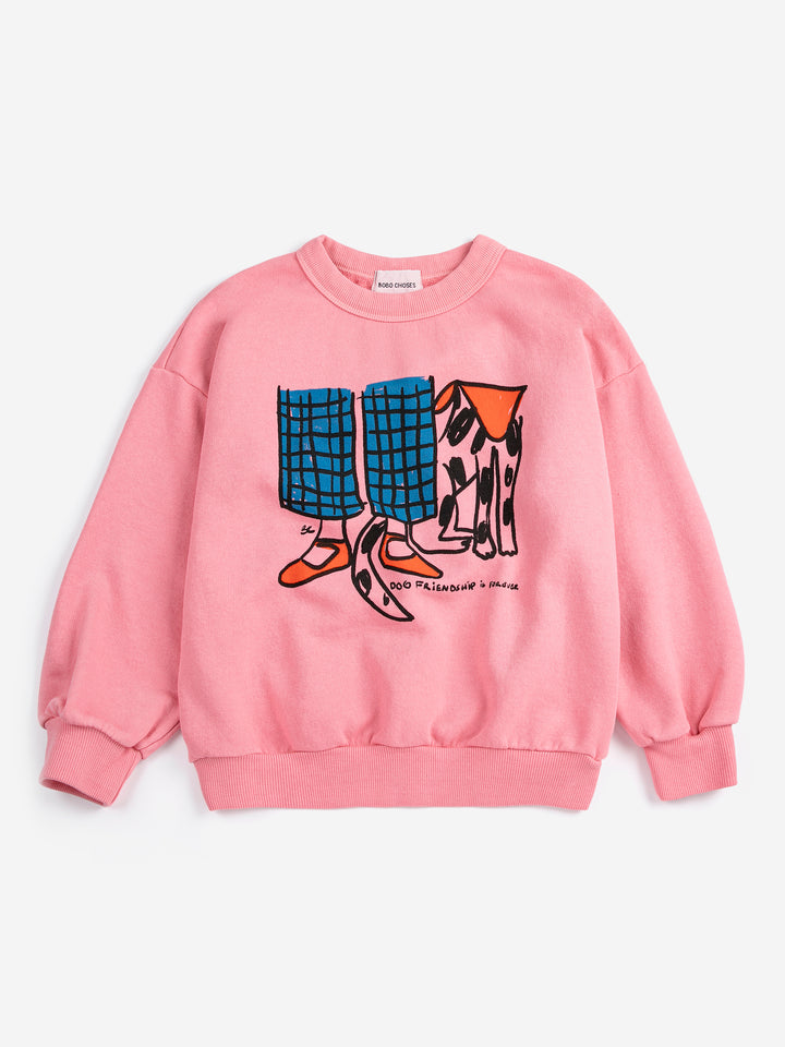 [ Bobo Choses] Dog Friendship sweatshirt - Pink