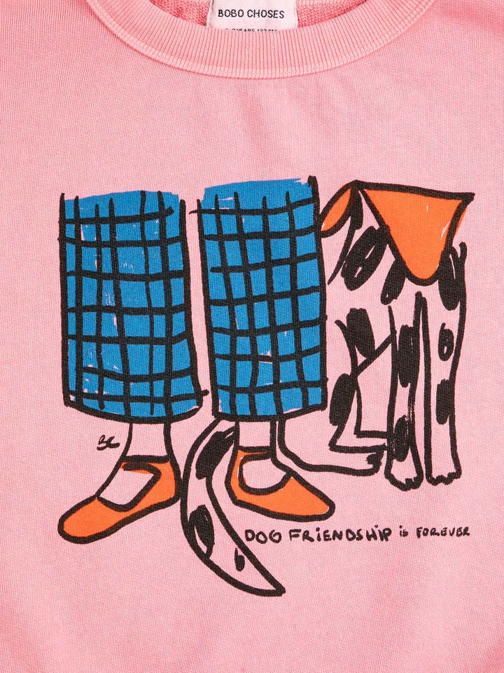 [ Bobo Choses] Dog Friendship sweatshirt - Pink