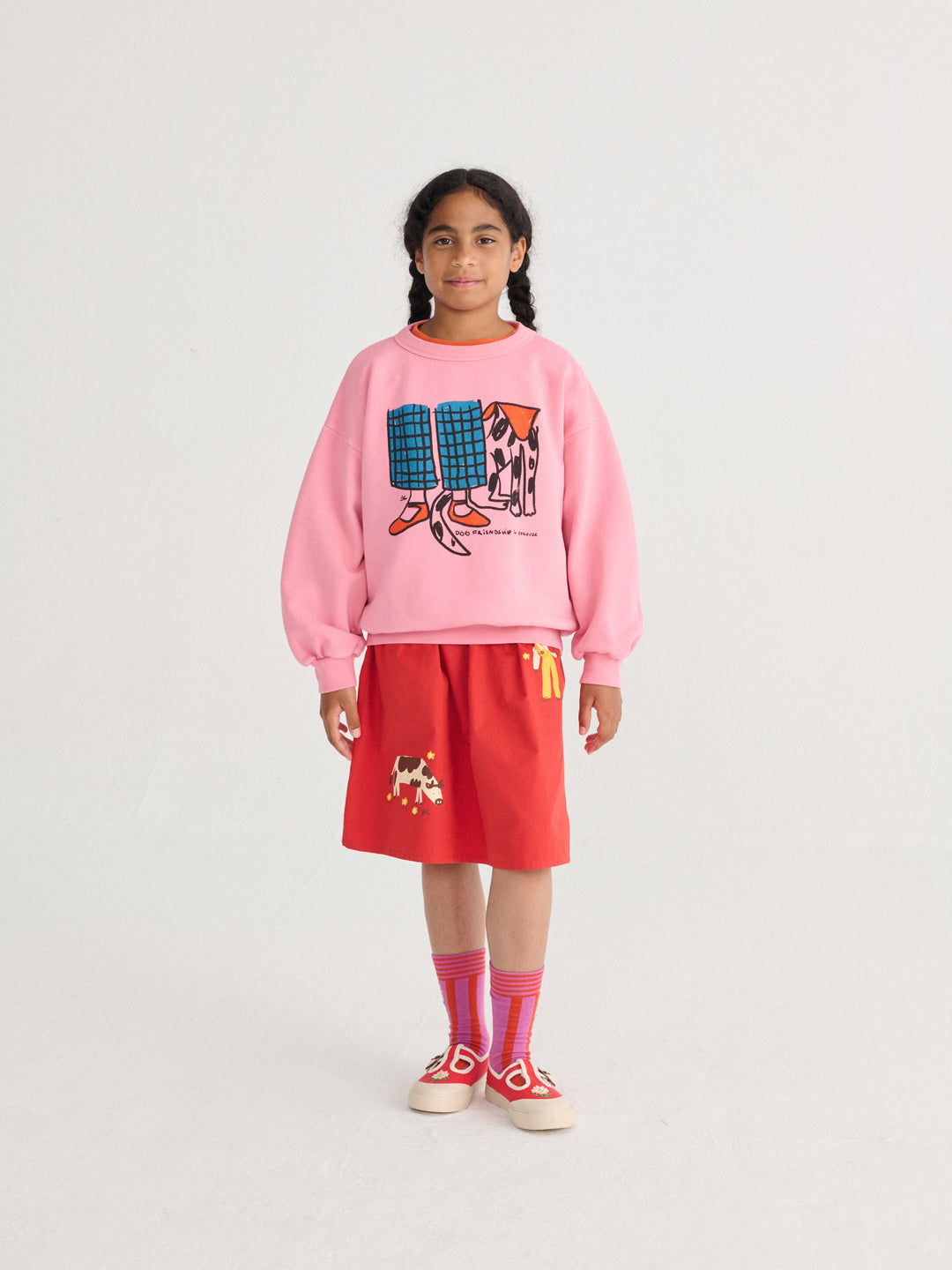 [ Bobo Choses] Dog Friendship sweatshirt - Pink