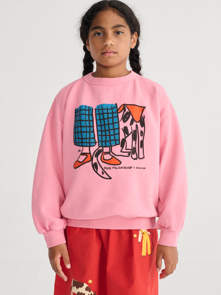 [ Bobo Choses] Dog Friendship sweatshirt - Pink