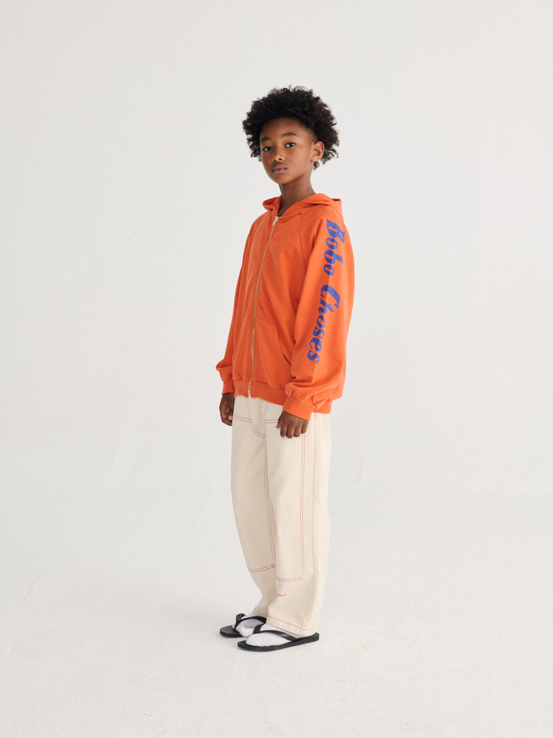 [ Bobo Choses] Zipped Hoodie - Orange
