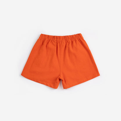 [ Bobo Choses] Color Block Woven Shorts - Orange
