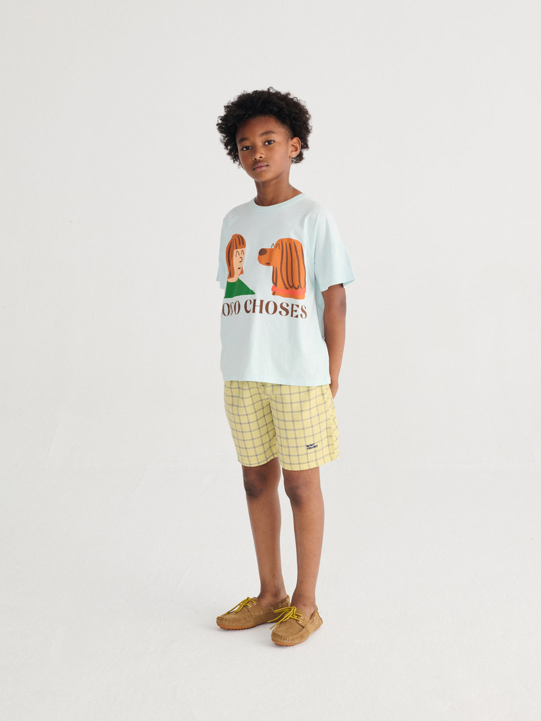 [ Bobo Choses] Friends In A Pickle T-shirt - Light Blue