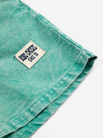 [ Bobo Choses] Since 09 Woven Bermuda Shorts - Green