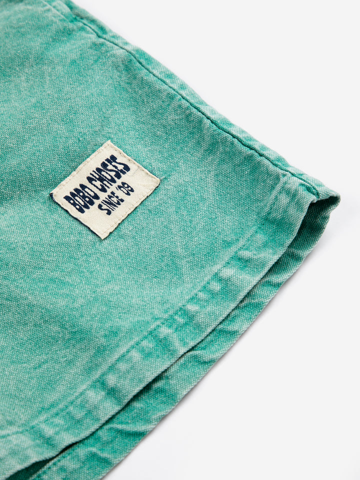 [ Bobo Choses] Since 09 Woven Bermuda Shorts - Green