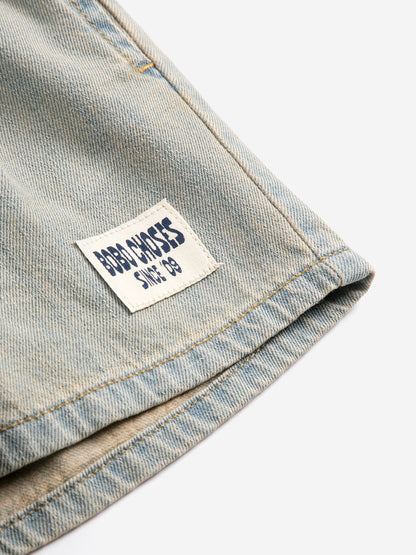 [ Bobo Choses] Since 09 Woven Bermuda Shorts - Prussian Blue