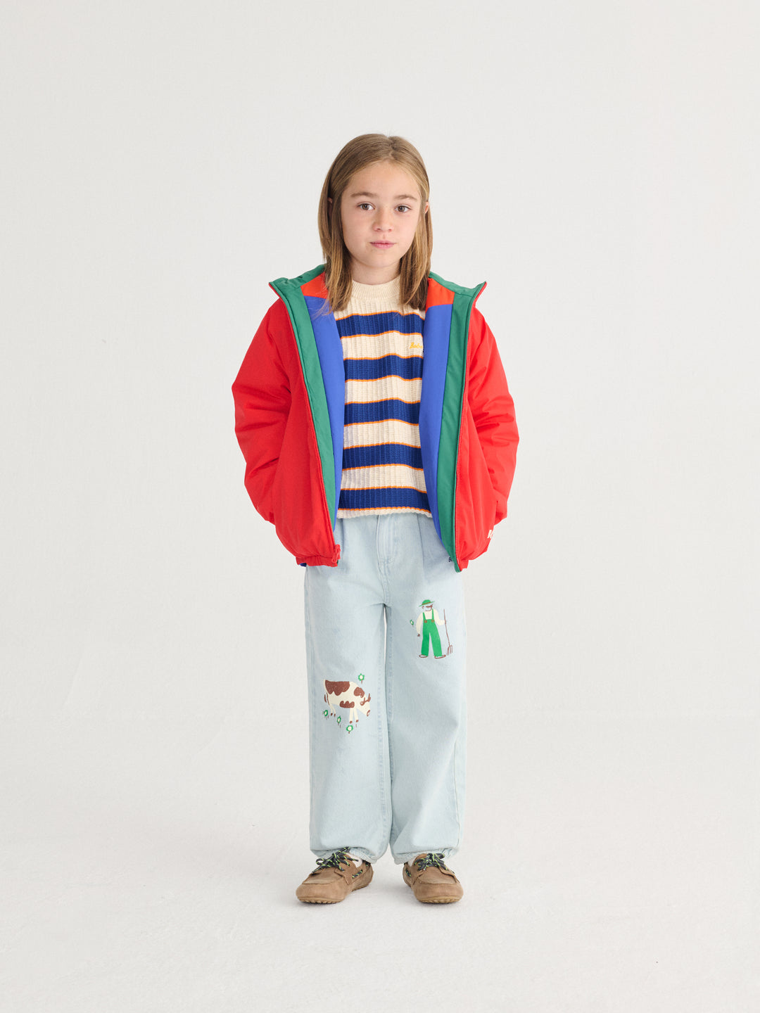 [ Bobo Choses] Reversible Light Anorak - Multicolor
