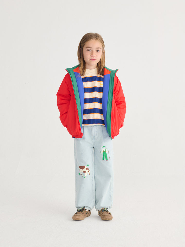 [ Bobo Choses] Reversible Light Anorak - Multicolor