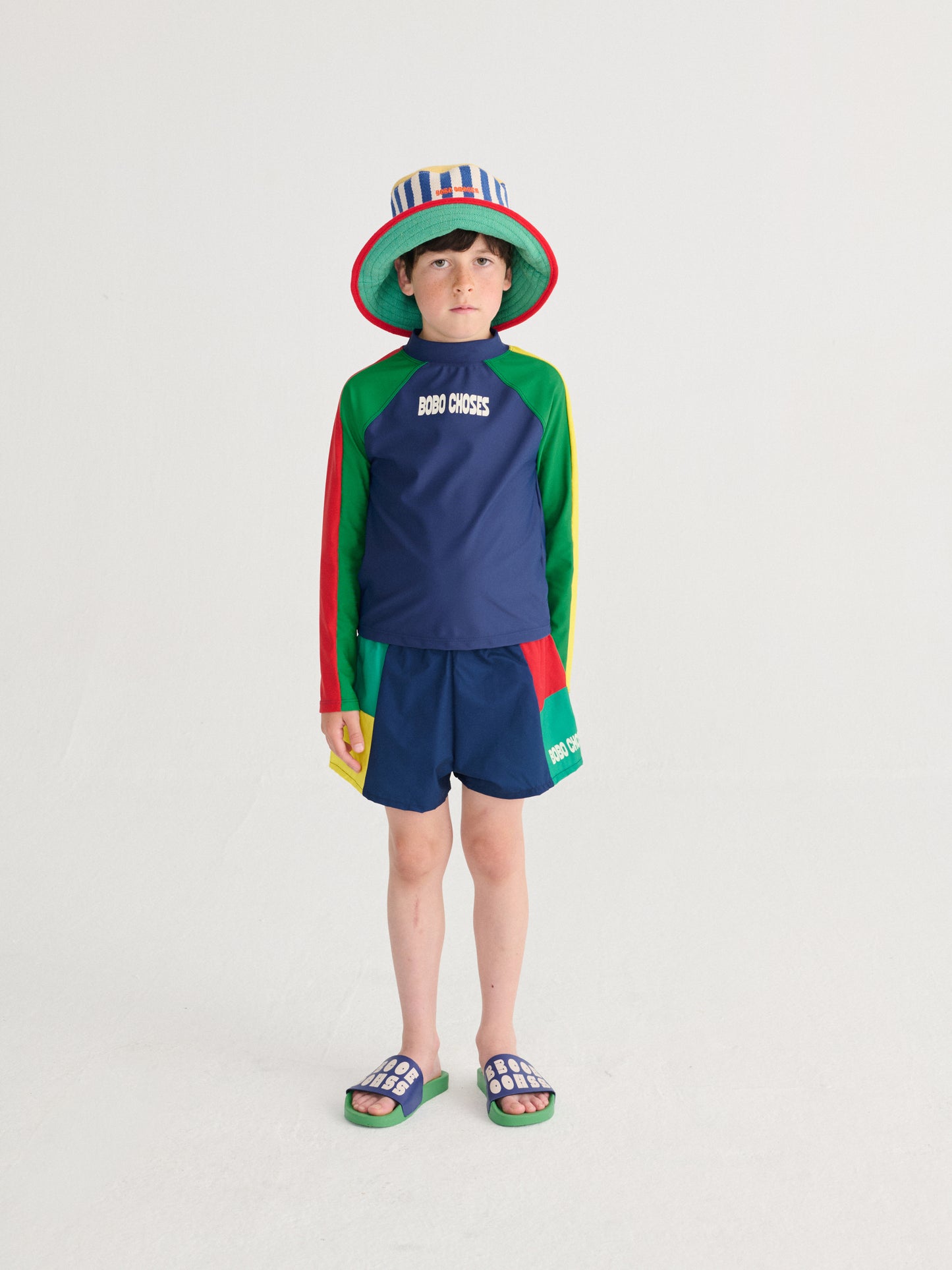 [Bobo Choses] Bobo Choses color block swim T-shirt  - Multicolor